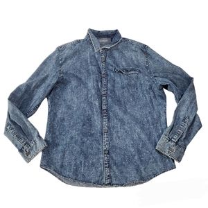 Calvin Klein Jeans Buttons Up 100% Cotton Shirt Size XL
